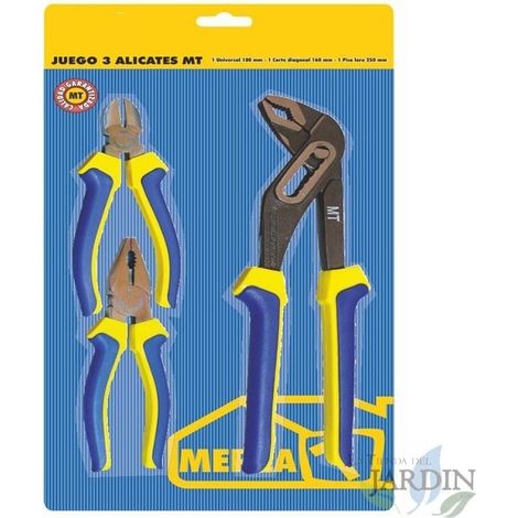 Set di 3 Pinze a Pappagallo con Foro di Serraggio, Pinza Universale, Pinza a Becco Lungo