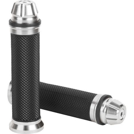 Poignées de guidon pour moto, poignées de guidon en aluminium CNC et caoutchouc, poignées de guidon Thruster. (1/5)