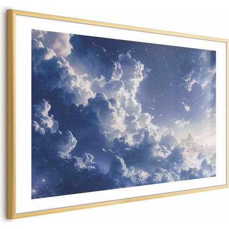 Poster - Nuvole stellate e una luce delicata su un angolo di cielo (1/4)