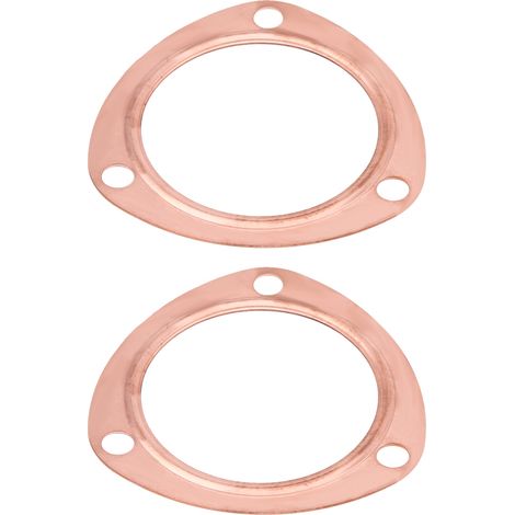 Lot de 2 joints de raccord d'échappement cuivre 3 pouces réutilisables pour SBC BBC 302 350 454 383 (1/5)