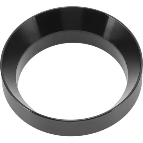 Entonnoir doseur à café 58 mm, anneau doseur magnétique en alliage d'aluminium italien pour café moulu, idéal pour les cafés, les commerces et la maison (noir). (1/5)