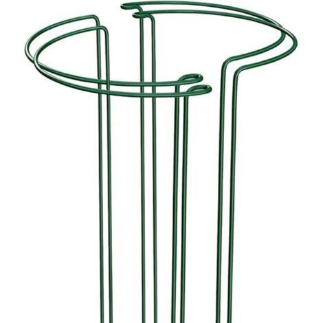 Set di 4 supporti per piante 25 cm x 40 cm, aiutano le tue piante a crescere, supporti da giardino in metallo, anelli di supporto verdi per piante da giardino per peonie, ortensie, rose, sedum, ortagg