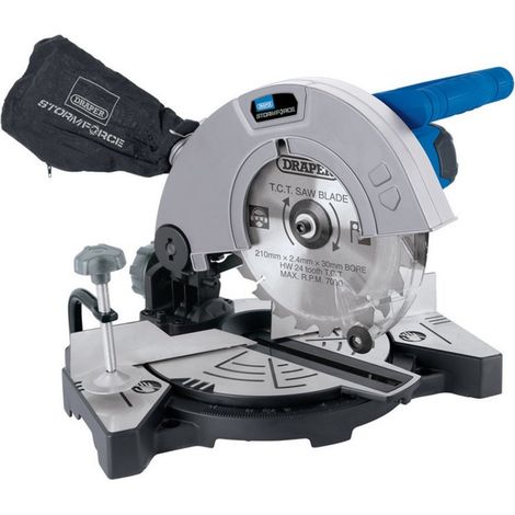 Draper Mitre Saw 210mm 1100W Chop Saw Cutting Table Storm Force 21307