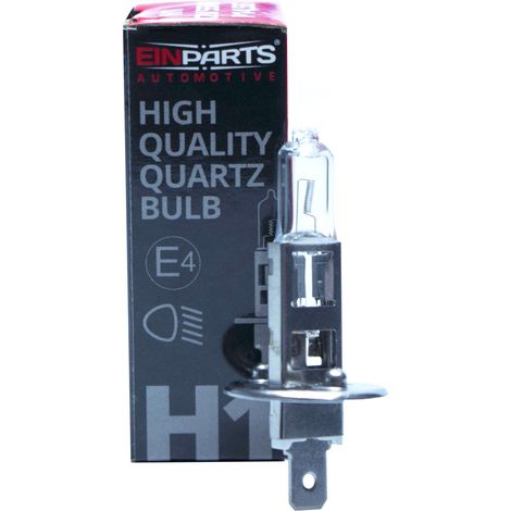 Bombilla halógena EinParts H1 12 V 3000 K amarilla 55 W P14.5S, 1 ud. (1/5)