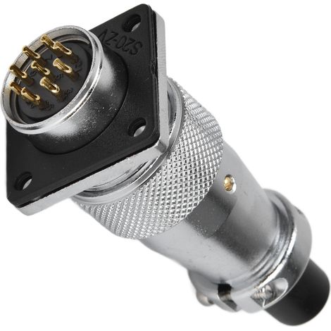 Connecteur aéronautique WS20, fiche mâle vers prise femelle, connecteur d'alimentation étanche 400 V (1/5)