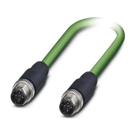 Câble Ethernet catégorie 5 Blindé Phoenix Contact, Vert, 2m Avec connecteur Droit ( Prix pour 1 )