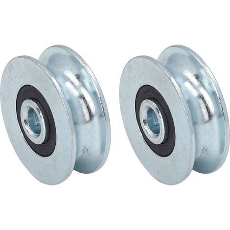 40mm pulley wheel, 8mm outer diameter, center hole, alloy steel bearing, 2 pieces (1/5)