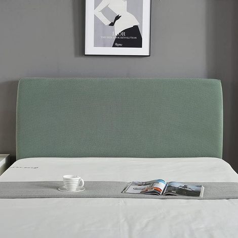 Housse De Tête De Lit - 150 Cm - Vert Pin Et Cyprès - Polyester - 1 Pièce - Lavable En Machine