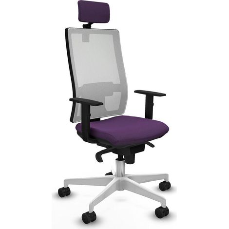 Piqueras y Crespo Horna Chaise de bureau violet réglable (1/3)