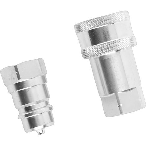 raccords hydrauliques NPT 1/2" mâle et femelle ISO 7241-A à connexion rapide avec capuchons anti-poussière (1/5)