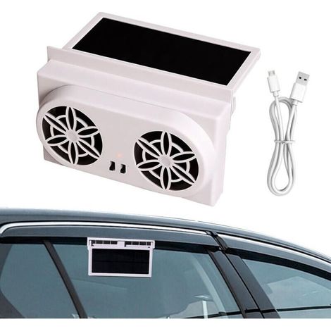 Ventilateur de fenêtre de voiture, à énergie solaire, 16 x 10 cm, refroidissement par extraction, conception électrique économe en énergie, fonction de réduction de la chaleur pour les voitures.