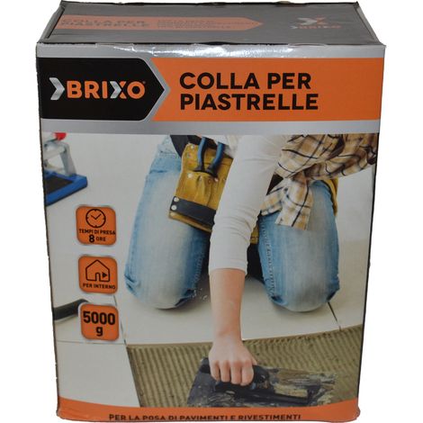 COLLA PER PIASTRELLE PAVIMENTI MATTONELLE IN POLVERE 1 - 5 KG (16269V) 5 (00621) (1/4)
