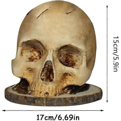 Messerhalter in Totenkopfform für die Küche – Gruseliger Messerhalter