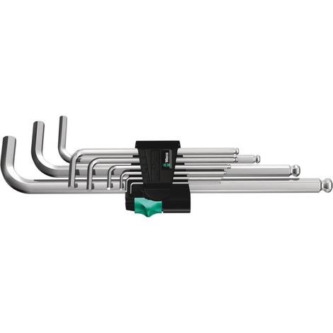 Wera 950 PKL/9 SM N Innen-Sechskant Winkelschraubendreher-Set 1.5 mm, 2 mm, 2.5 mm, 3 mm, 4 mm, 5 mm (1/5)