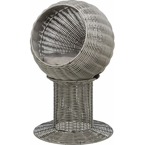 Höhle Amalia, Polyrattan, rund ø 42 70 cm, grau