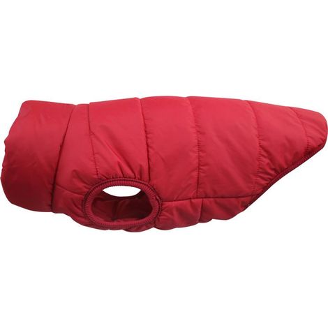 Veste chaude double polaire 2 couches pour chien, idéale pour l'hiver et le froid, manteau doux et coupe-vent pour petit chien, rouge, taille M (1/4)