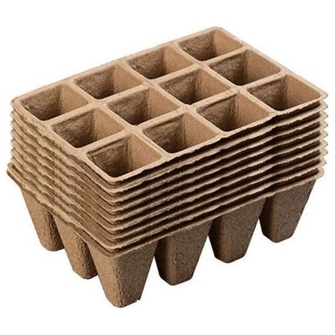 10 Paquets de 120 cellules Pots de graines dégradables Pots de graines en Fibre pour semis (1/4)