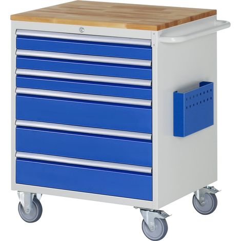 Rau Montagewagen Buche-Top 6 x Schublade-XL 3x90, 3x150mm BxTxH 770x650x975 mm (1/5)