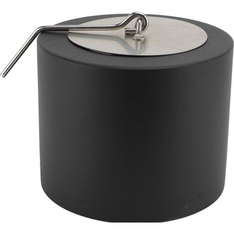 Brasero de table en céramique et métal, 12,6 x 12,6 x 10 cm, portable, sans fumée, pour une utilisation intérieure et extérieure, le kit comprend 1 brasero et un extincteur. (1/5)
