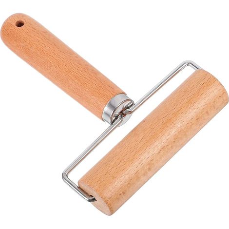 Rodillo de madera de haya con mango antideslizante, herramienta para hornear pasta y masas de pizza, utensilio de cocina antiadherente (1/5)