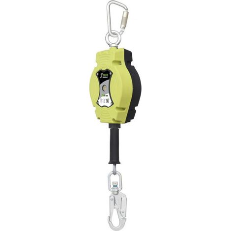 Anticaída retráctil de 10 m para uso vertical solamente cable acero inoxidable, resistencia 12 kN HELIXON KRATOS SAFETY                                             20 m