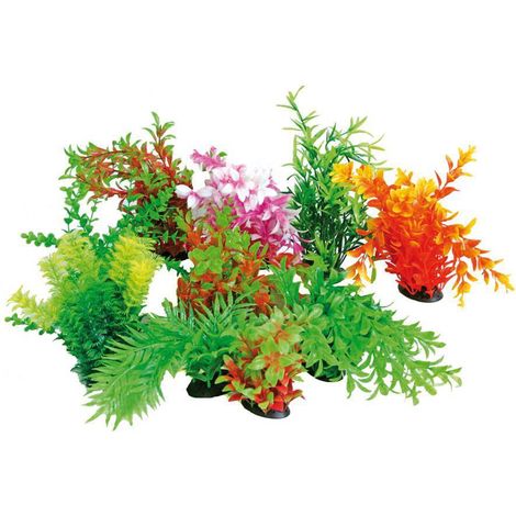 Set 10 pezzi Tropical Plant 22-25 Cm series colori e forme assortite