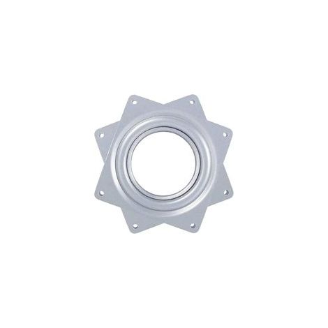 Roulement à Billes Plateau Pivotant,Plaque Pivotante,Base Pivotante,Plaque Tournant 360,Métal Carré Pivotant,Barre pour Tabouret de Bateau Pivotant,Plaque d'Assise pour Tabouret Pivotant,4 inches (1/5)