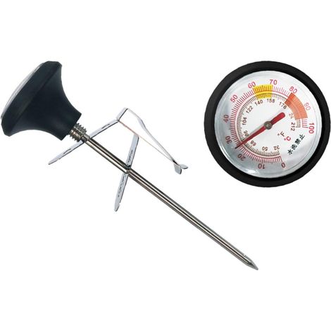 Thermomètre de Cuisine avec Clip et Coque Silicone Inoxydable (1/5)