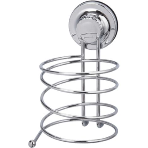 Multi Ecoloc Support de sèche-cheveux, fixation sans vis, chrome (ECO30) (1/5)