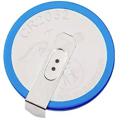 Pile au lithium CR2032 HP2C Akyga AKY1108 3 V / 210 mAh, connecteur raster 2 broches, pas de 17,8 mm (1/2)
