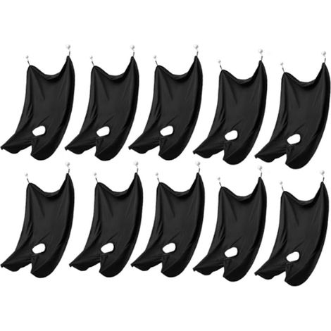 10PCS-Tablier de Rasage, Attrape-Poils de Barbe pour Rasage et Coupe Barbe Cape Tissu de Toilettage Imperméable avec Ventouse un (1/5)