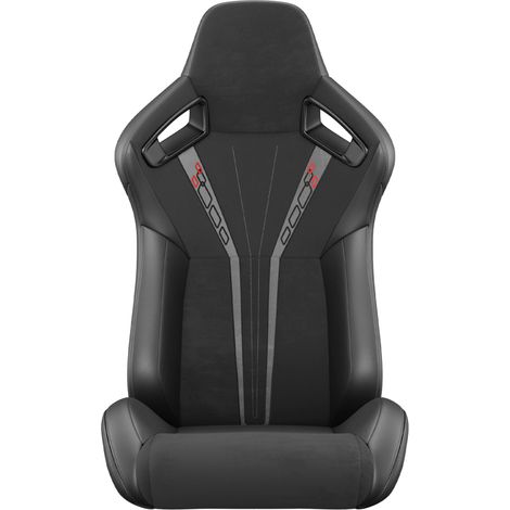 Siège Baquet Voiture Universel Inclinable 90-180° Look Carbone Réglage Avant-Arrière en PVC Ergonomique (1/5)