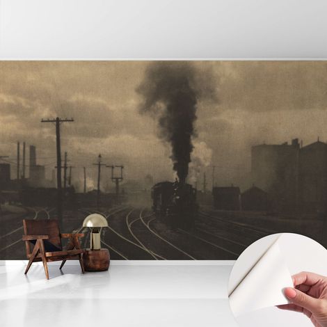 Carta da parati autoadesiva - fotomurale - decorazione parete - stile elegante - decorazione casa - Paesaggio industriale 416x254 cm (1/5)