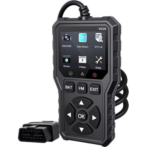 OBD2-Kfz-Diagnosegerät, OBD2-Mehrmarken-Kfz-Diagnosegerät (Französisch), Motorfehlercode-Lesegerät für BMW, Peugeot, VW, Audi, alle Fahrzeuge (V529) (1/5)