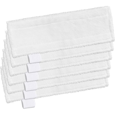 6 Bonnettes Lingettes pour Karcher Vapeur Easy Fix SC 2 SC 3 SC 4 SC 5 (1/4)