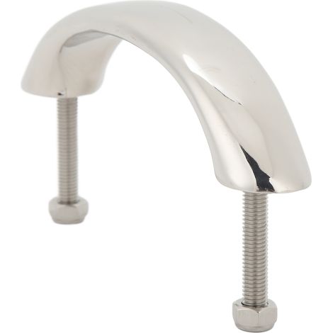 Poignée de maintien bateau 170mm inox 316 poli miroir, antidérapante et antirouille, pour yacht, camping-car, bus, camion (1/5)