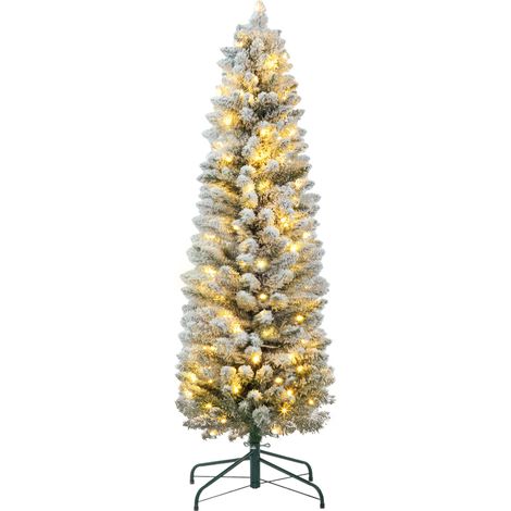 Sapin de Noël artificiel, éclairage LED, blanc, 150 cm, pour salon, décoration intérieure, ambiance fête, format pratique