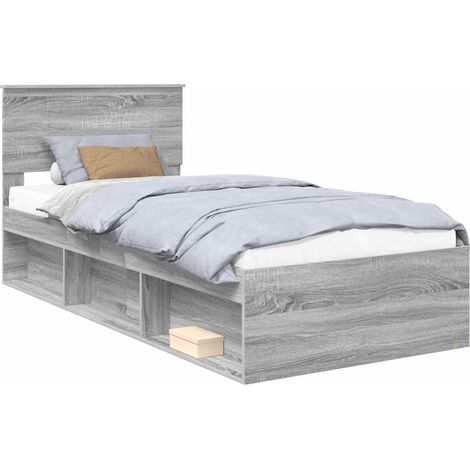 Maison Exclusive - Estructura de cama con cabecera Gris Sonoma 90 (1/5)