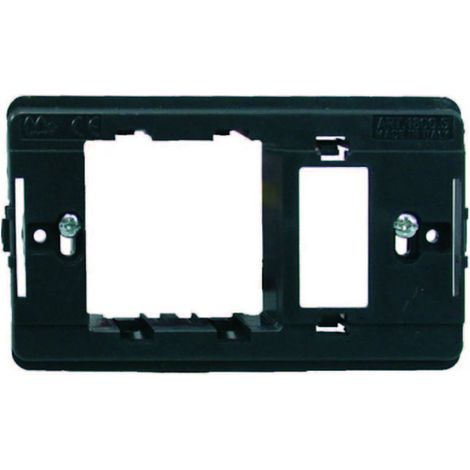 Supporto per placche presa schuko - 1 posto - 10 pz - compatibile e robusto