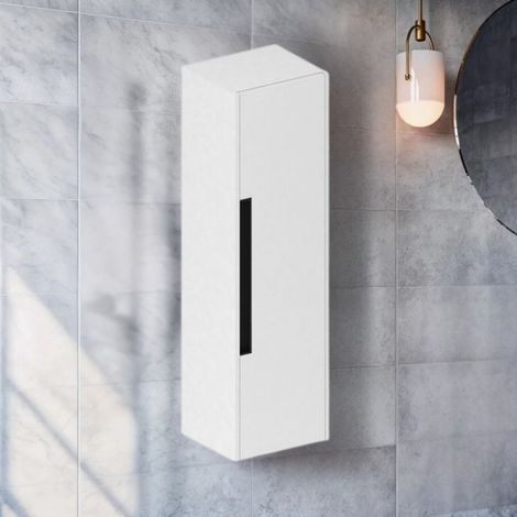 Colonna bagno sospesa Modular 1 anta 120x30x35 cm colore bianco opaco