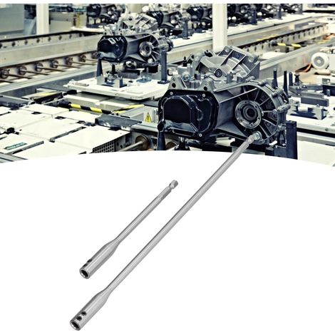 Extension de mèche en acier au carbone haute précision, finition polie durable, tige de 1/4 pouce pour ingénierie mécanique et travaux de bricolage. (1/5)