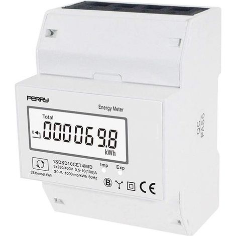 Contatore di energia trifase 100A con display Perry 1SDSD10CET4MID