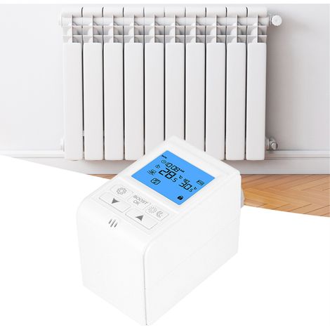 Intelligentes Thermostatventil für Wasserhahnheizung mit Temperaturregelung, passend für Tuya Gateway Hub für Zigbee-Systeme. (1/5)