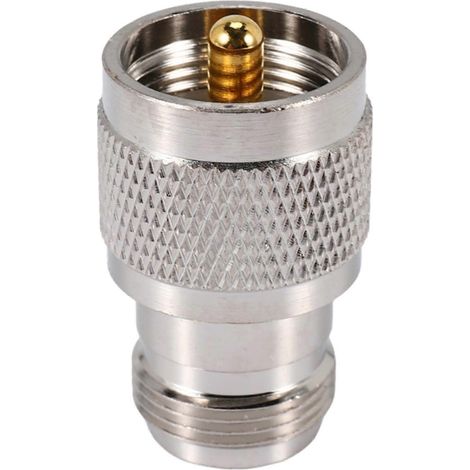 Adaptateur coaxial RF UHF PL259 mâle vers N femelle (M/F) droit (1/5)