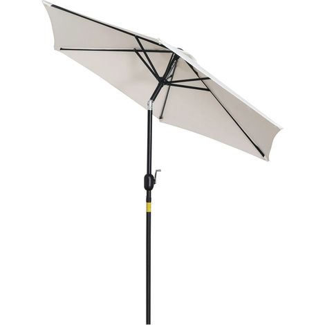 Parasol easycomfort inclinable 2.3x2.2m sistema inclinación apertura fácil (1/2)