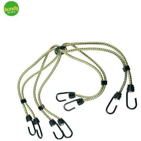 Cavo elastico a ragno Masidef con 8 ganci 750 mm Ø8 mm colori assortiti