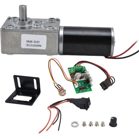 DC12V Geared Motor Turbo Worm Speed Reduction Machinery Accessories with 8mm Shaft 5840‑31ZY12V200RPM