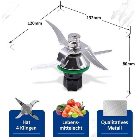 Couteau Thermomix TM5/TM6 – Lame en acier inoxydable – Hachage uniforme et mélange parfait – Installation rapide et facile (1/5)