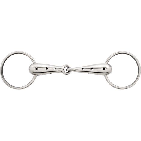 Morso respiro snodato ad anelli in acciaio inox vuoto 24 mm