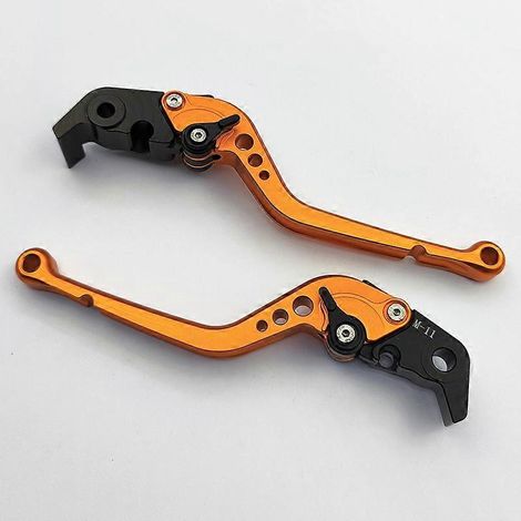 Levier de frein, klaxon et embrayage modifiés (tige longue orange) pour moto KTM RC8/R 2009-2016 (1/5)